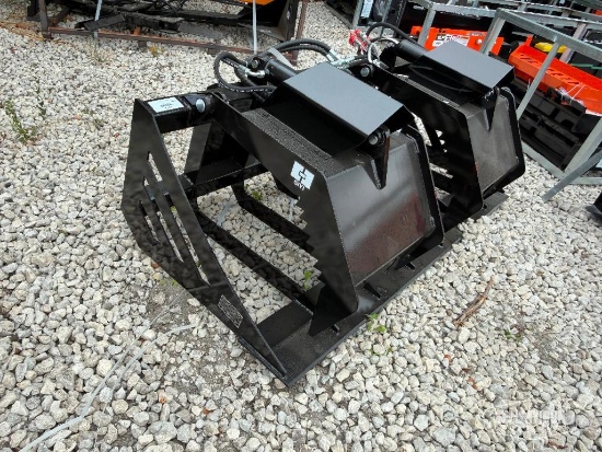 Unused 2026 GIYI GY-HWG72 72in Hollow Wood Grabber Skid Steer Attachment [YARD 1]