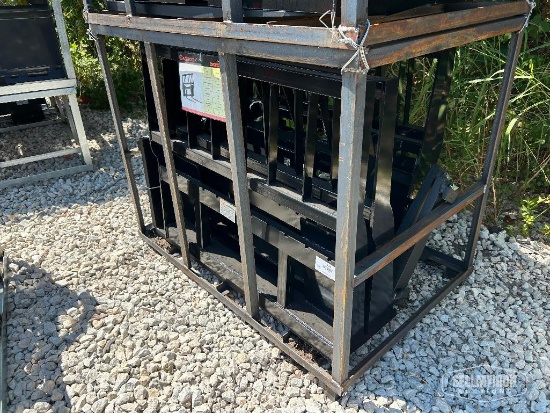 (5) Unused 2026 AGROTK SA-100 Fork Skid Steer Attachments [YARD 1]