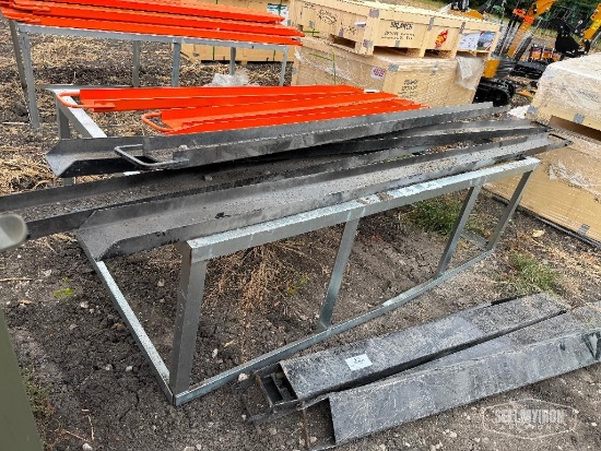Unused 2026 VICSEC 10ft Forklift Fork Extensions [YARD 1]