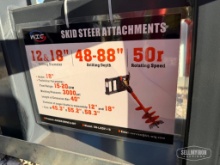 Unused 2026 WIG XN-LXZ01-18 Auger Drive and Bit Skid Steer Attachment [YARD 1]