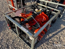 Unused 2026 WIG XN-LXZ01-18 Auger Drive and Bit Skid Steer Attachment [YARD 1]