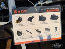 Unused 2026 AGT 12EX-ATA 9-Piece Mini Excavator Attachment Set [YARD 1]