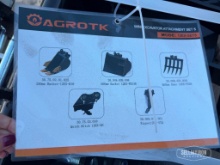 Unused 2026 AGT 12EX-SET5 5-Piece Mini Excavator Attachment Set [YARD 1]