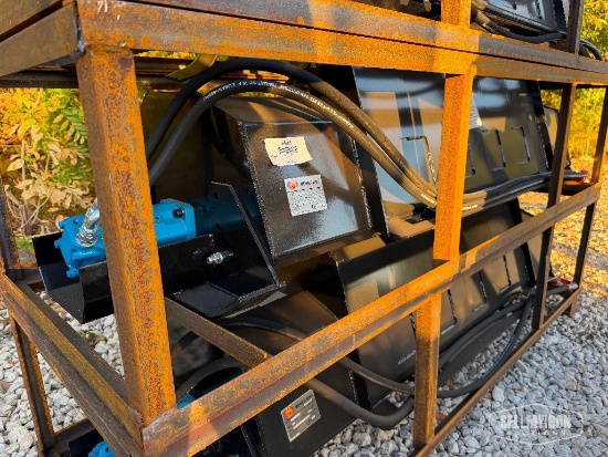 Unused 2026 Mower King ECSSTR072 73in Rotary Tiller Skid Steer Attachment [YARD 1]