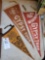 3 vintage laconia pennants
