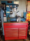 Enco milling machine with rolling cart and tools