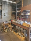 All parts in corner of shop