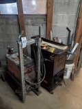 Hobart wirefeed welder with new cart and metal stock