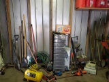 Lot of misc yard tools etc.