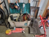 Lot of misc tools, dollies and bike stands