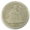 1876-CC Seated Liberty Quarter Dollar