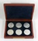 (6) 1994-2020 American Eagle Silver Dollars.(In Wood Box)