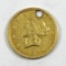 1851  $1 GOLD LIBERTY   Holed