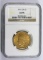 1911-D $10 U.S. GOLD Indian. Certified NGC AU55