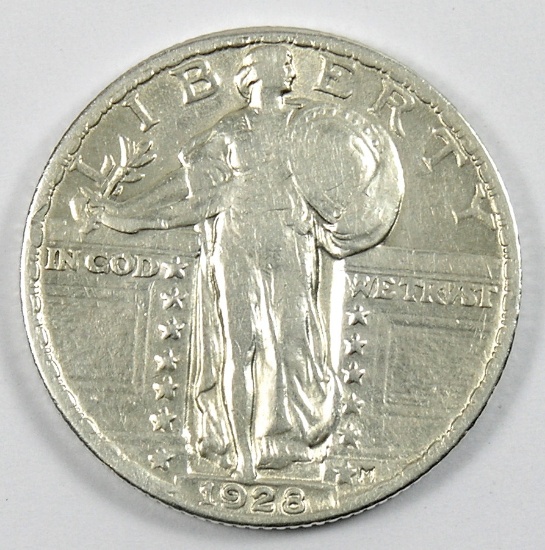 1928 Standing Libery Quarter Dollar
