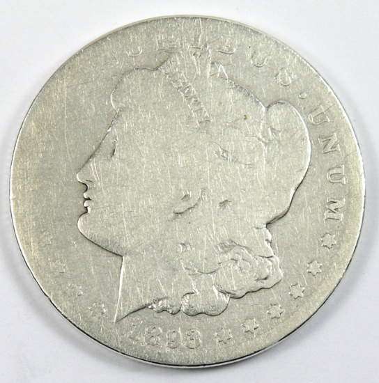 1893-CC Morgan Silver Dollar