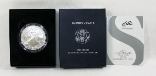 2007-W American Eagle Silver Dollar Unc