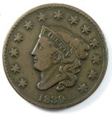 1830 U.S. Liberty Head Large Cent (Medium Letters)
