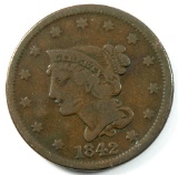 1842 U.S. Liberty Head Large Cent