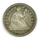 1848 Seated Half Dime
