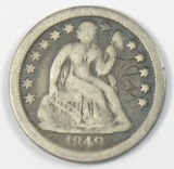 1849-O Seated Liberty Dime
