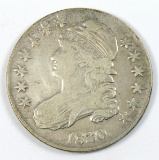 1830 Capped Bust Fifty-Cent. Large 0