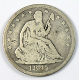 1847-O Seated Liberty Half Dollar
