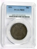 1891 Seated Liberty Half Dollar Certified PCGS PR55 Mintage 600