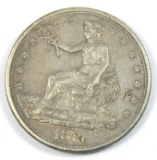 1874-S Trade Silver Dollar