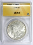 1900-O Morgan Silver Dollar Certified ANACS MS63