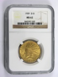 1909 $10 U.S.GOLD Indian Certified NGC MS62