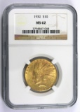 1932  $10 U.S.GOLD Indian Certified NGC MS62