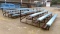 16' Long 5 Tier Bleachers Steel Floor Fiberglass Seats