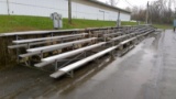 15' Long 5 Tier Bleacher Section Alum. Planking