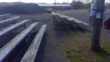 13' Long Wood Plank Bleachers