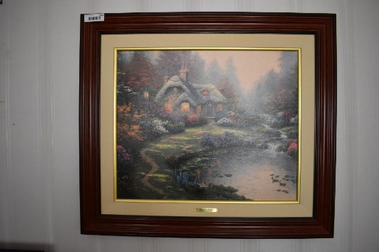 Thomas Kinkade Everett's Cottage 143/5950 SN Canvas 24 X 20