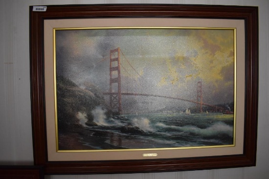 Thomas Kinkade Golden Gate Bridge 175/395 A/P Canvas 36 X 24