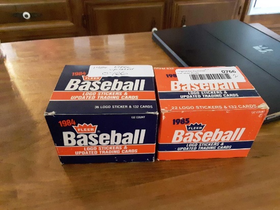 1984 and 85 Fleer updated sets