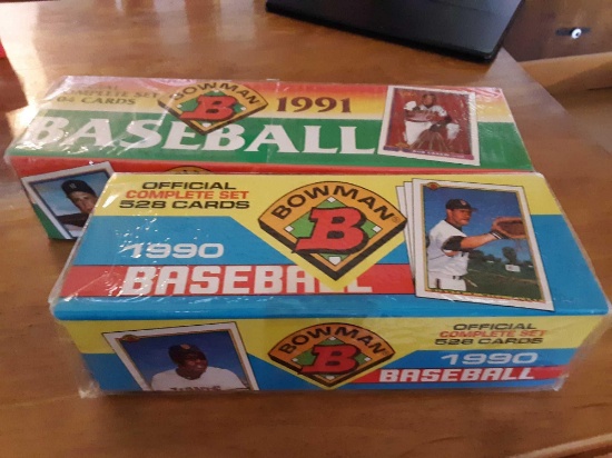 1990 and 1991 Bowman baseball sets