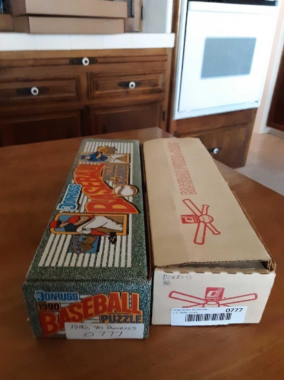 1986 and 1990 Donruss baseball card sets