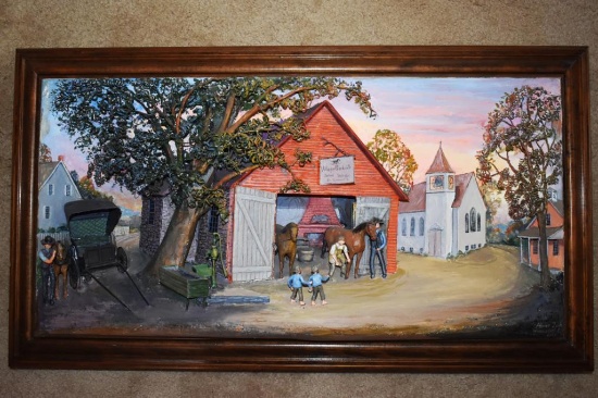 Abner Zook 3D Painting 32"x18"