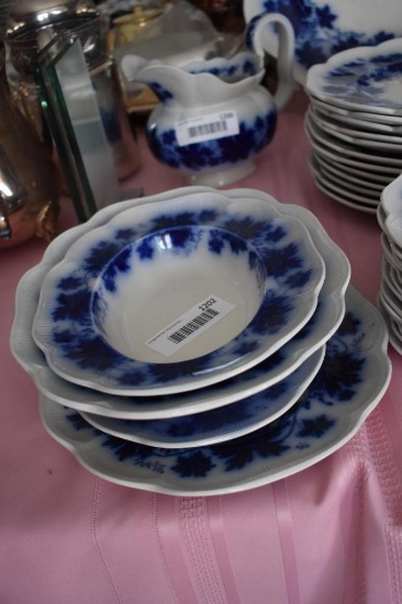 Gefle VR Percy Flo Blue 4 Serving Plates