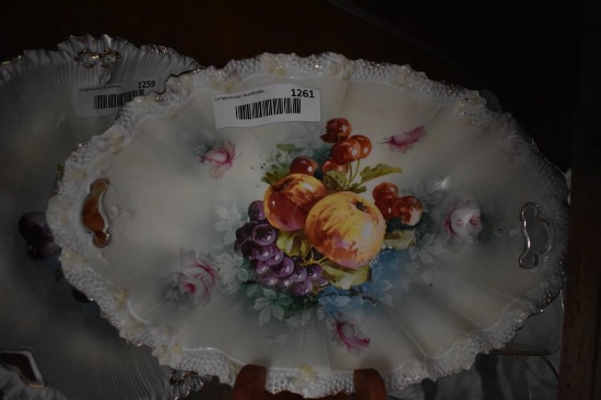 RS Prussia Celery Plate 12" Fruit & Flowers