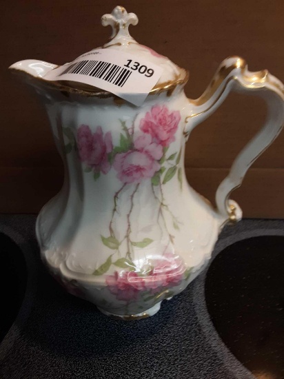 Haviland Limoges,...Scheiger,...Baltimore Rose 8" (w/ Lid) Tea Pot...
