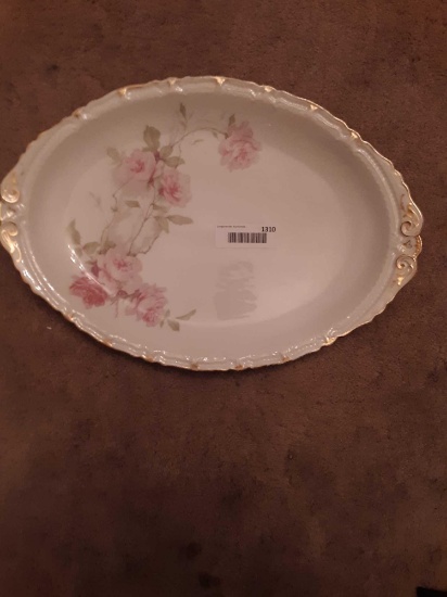 Haviland Limoges, Scheiger, Baltimore Rose 16" Serving Platter
