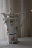RS Prussia Small Rose Pattern Chocolate Pot