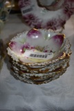 RS Prussia Berry Bowls (6) Rose Pattern