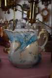 Blue & Gold Decorated Pitcher