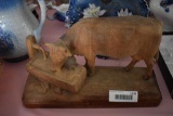 Wooden Cow (Carved)