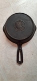 No. 3 Wapak...Skillet W/Indian Head, Hollow Ware, Double Pour W/Heat Ring (Good...Condition)